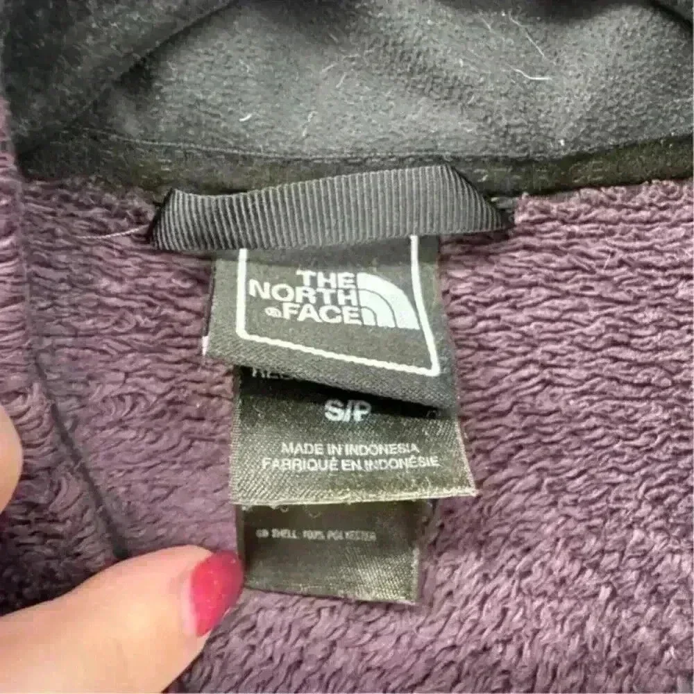 The North‎ Face Women's Purple Sherpa Fleece Outdoor Zip-Up Jacket Size Small
